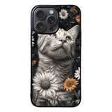 CAT WITH FLOWERS VL000148 iPhone 16 Pro Max Case Cover