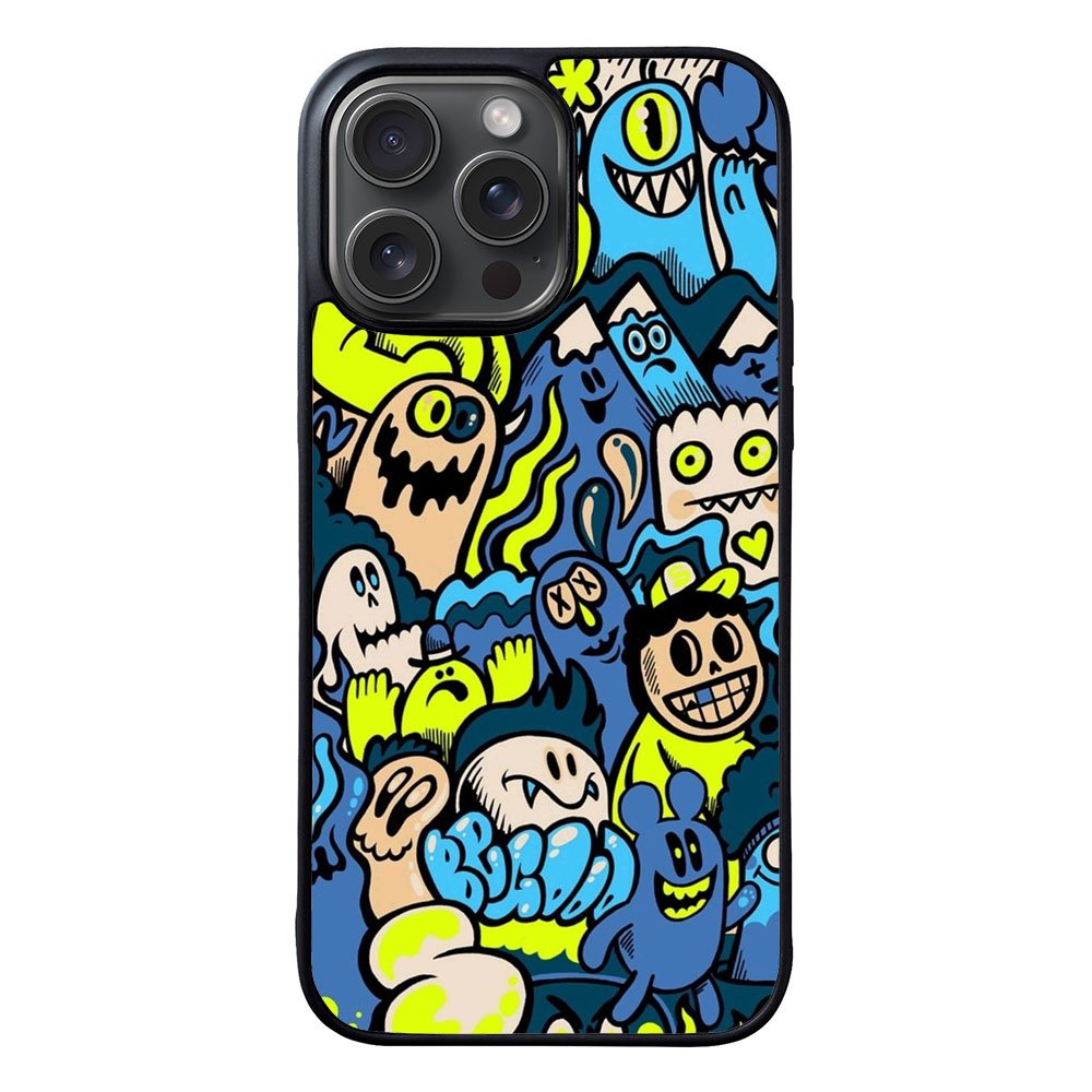 BLUE DOODLE VL000214 iPhone 16 Pro Case Cover