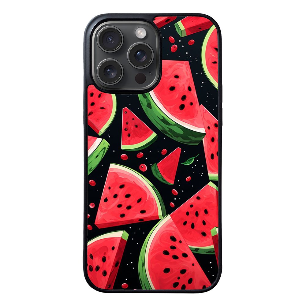 WATERMELON BLACK VL00508 iPhone 16 Pro Case Cover