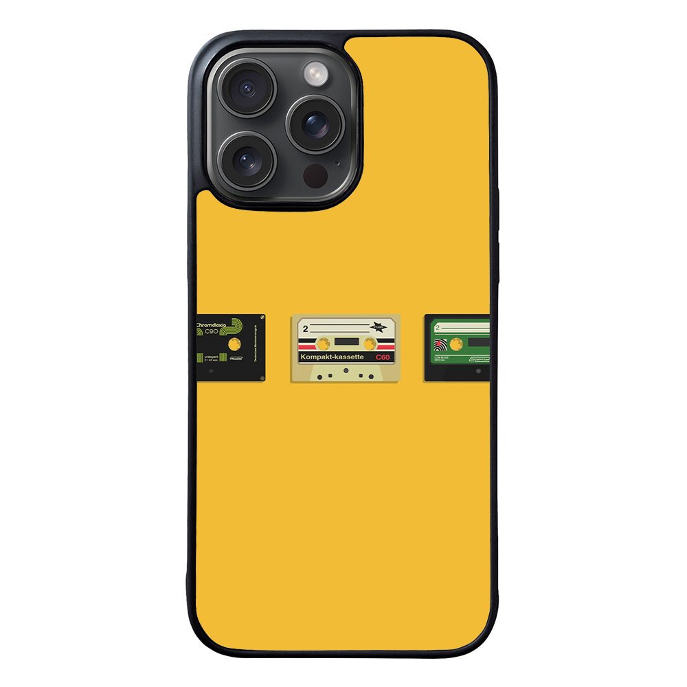 Retro Cassette Yellow VL00231 iPhone 16 Pro Case Cover