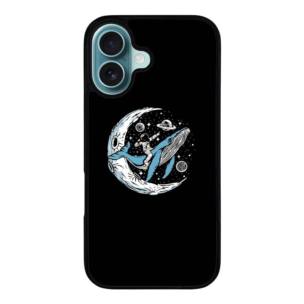 Astronout riding a whale VL0077 iPhone 16 Case Cover