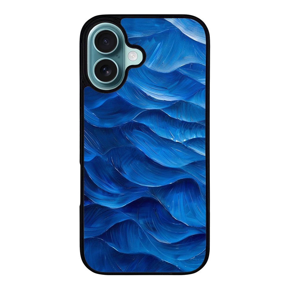 Elegant wave blue VL0208 iPhone 16 Plus Case Cover