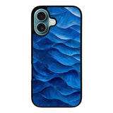 Elegant wave blue VL0208 iPhone 16 Plus Case Cover